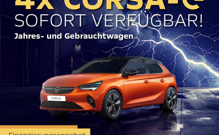  Opel Corsa-e sofort verfügbar
